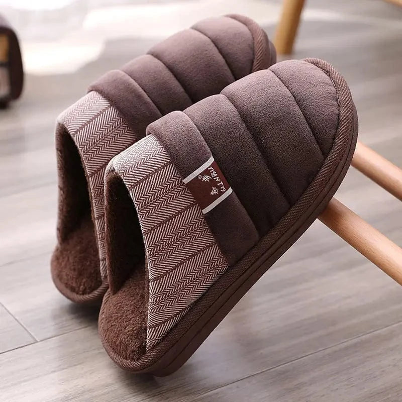 Chaussons Grande Taille pour Homme Marron / 39