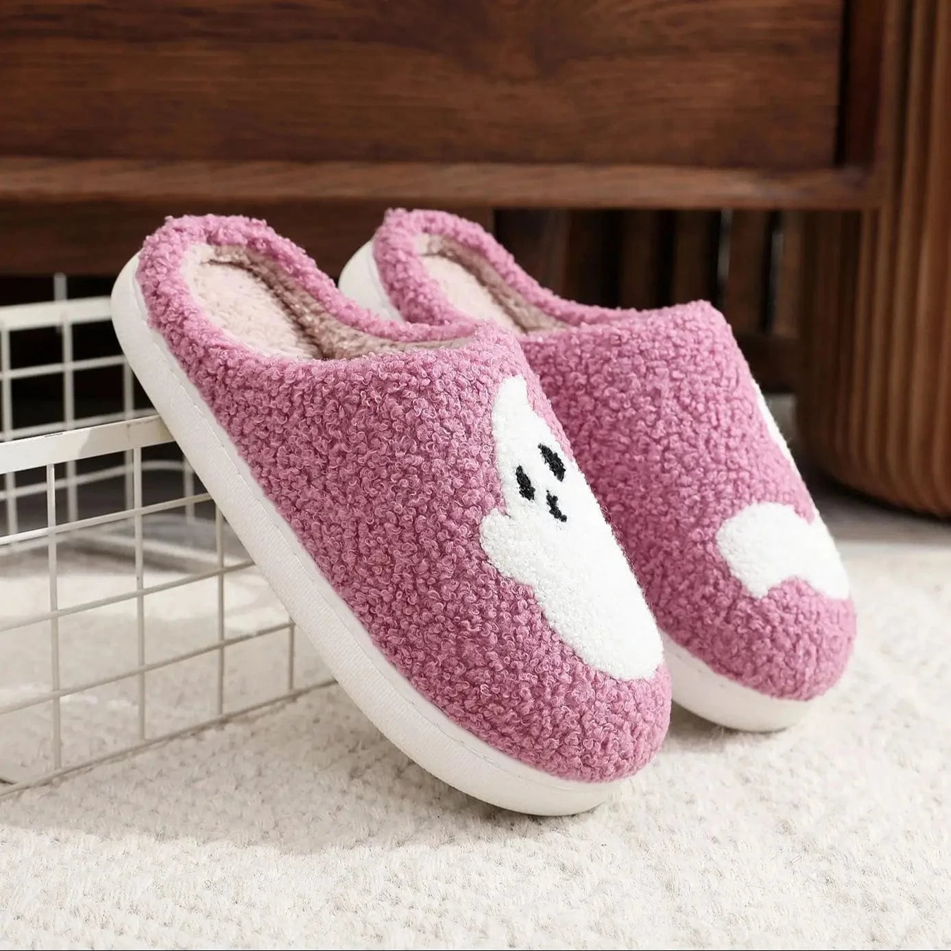 Chaussons Halloween Rose