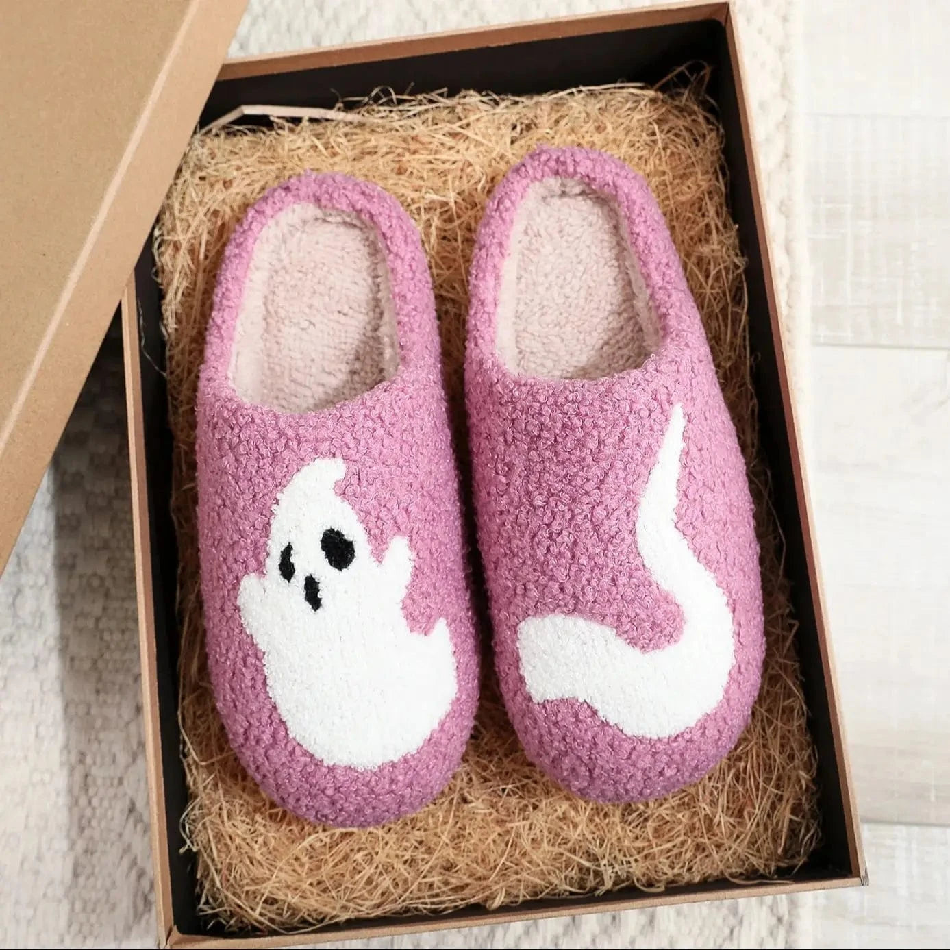 Chaussons Halloween Rose