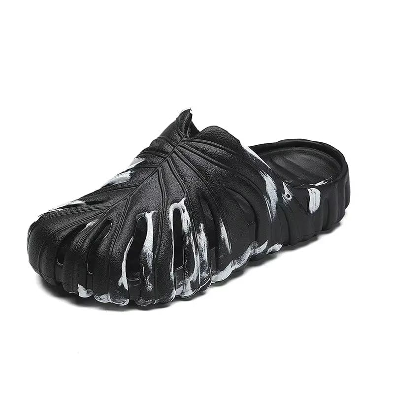 Chaussons Homme Mules Fantaisie Noir / 35-36