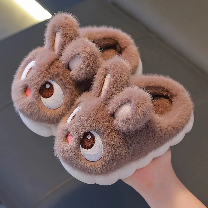 Chaussons Lapin pour Enfant Marron / 22-23