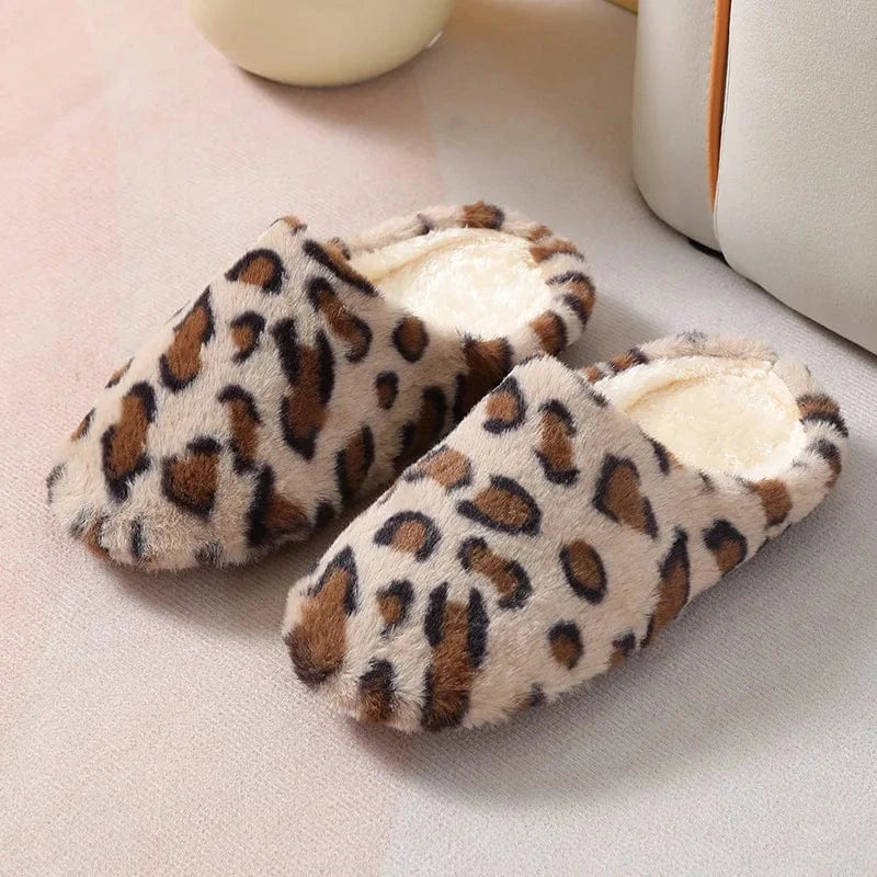 Chaussons Léopard pour Femme Marron / 35-36