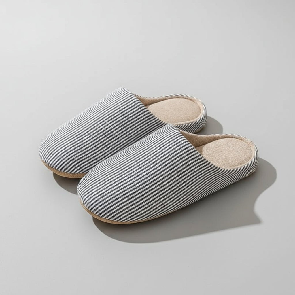 Chaussons Minimalistes Rayés
