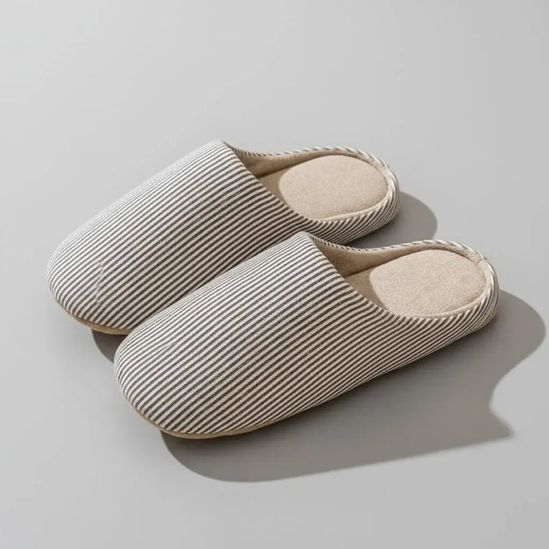 Chaussons Minimalistes Rayés