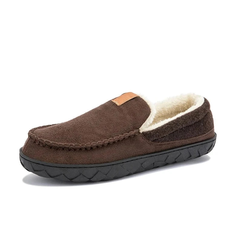 Chaussons Mocassins Fourrés pour Homme Marron / 40
