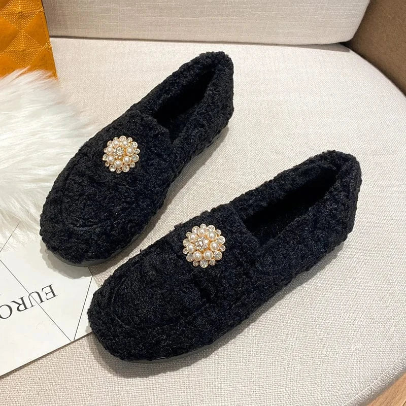 Chaussons Mocassins pour Femme Noir / 35