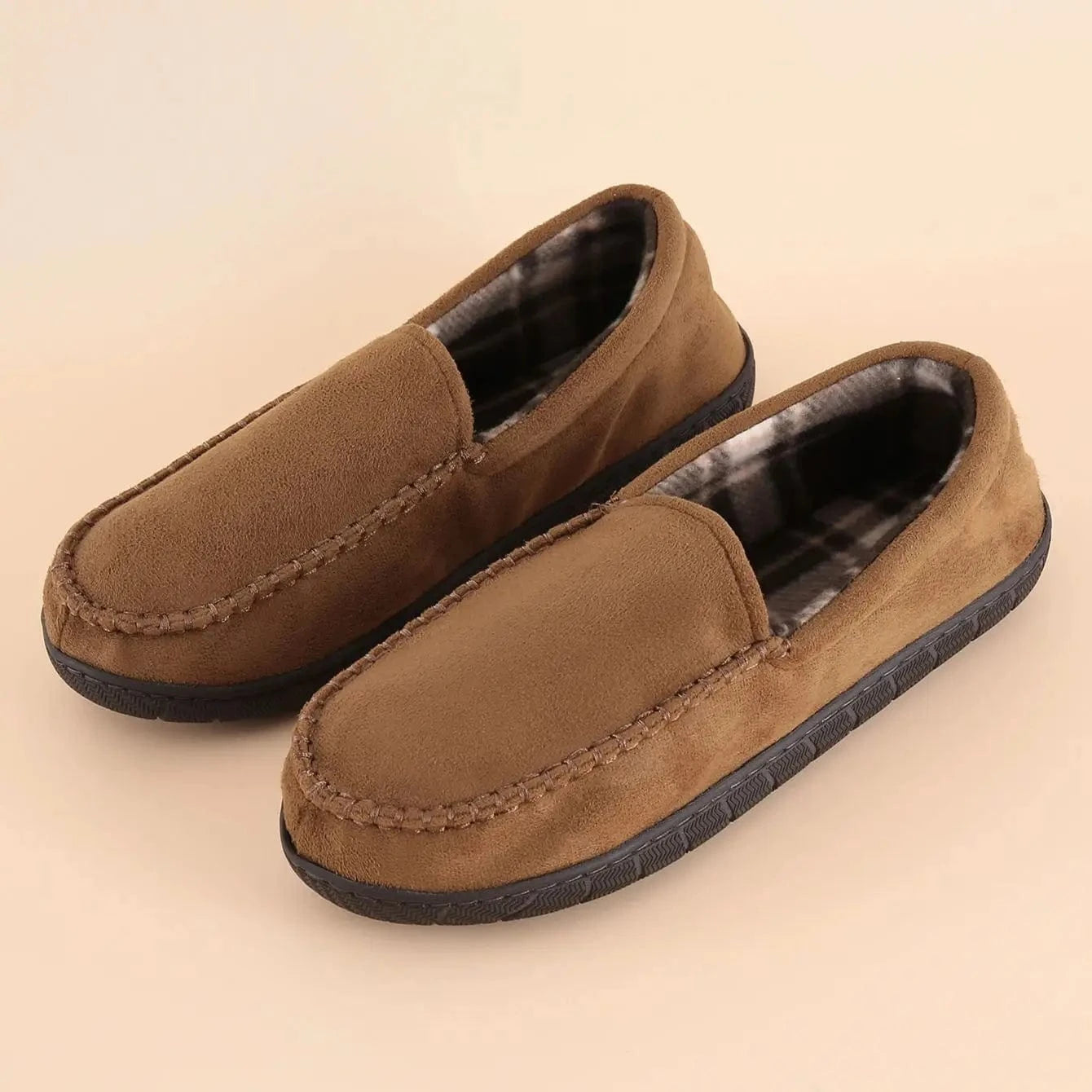 Chaussons Mocassins pour Homme Camel / 41-42