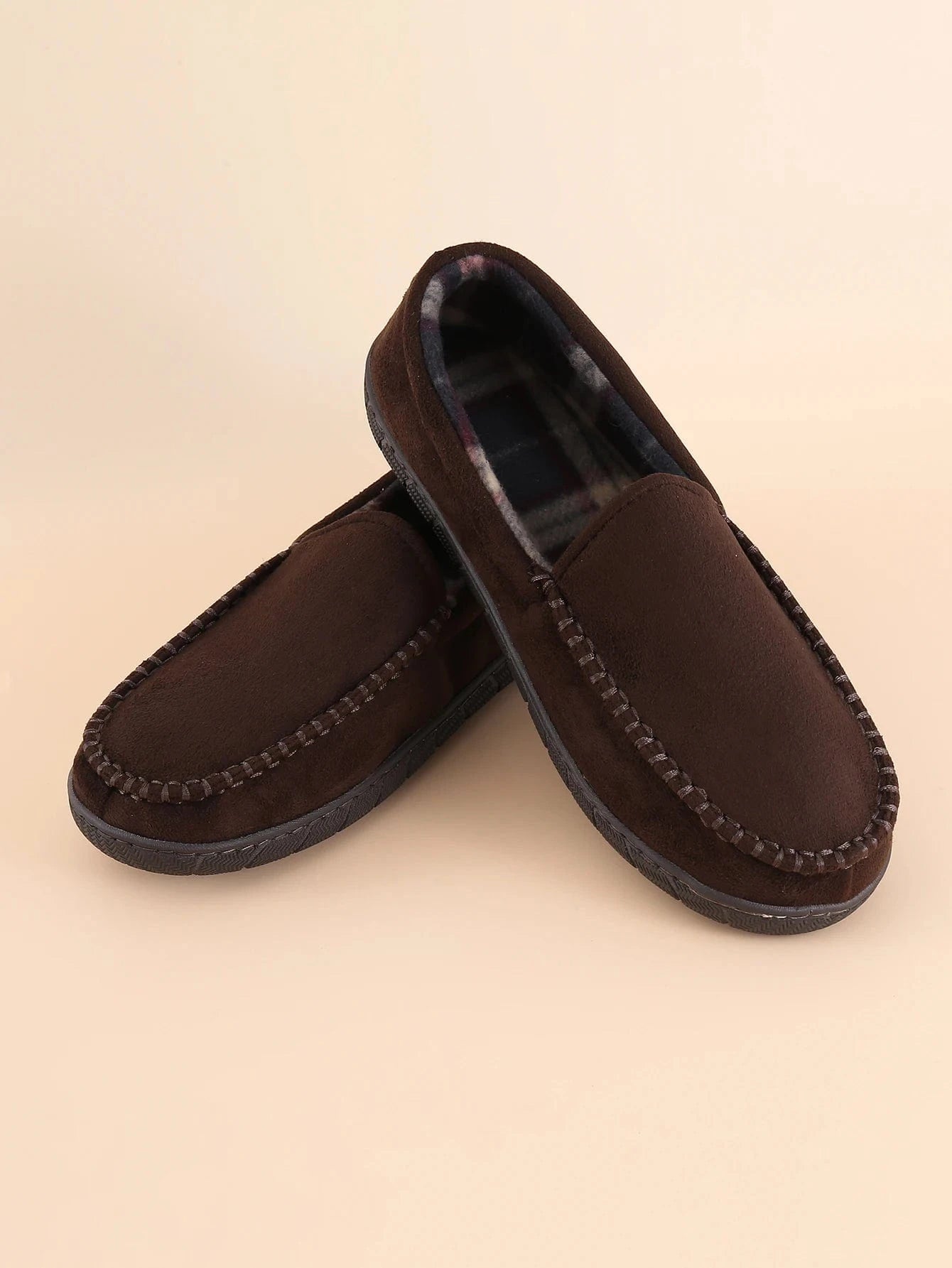 Chaussons Mocassins pour Homme Marron foncé / 41-42