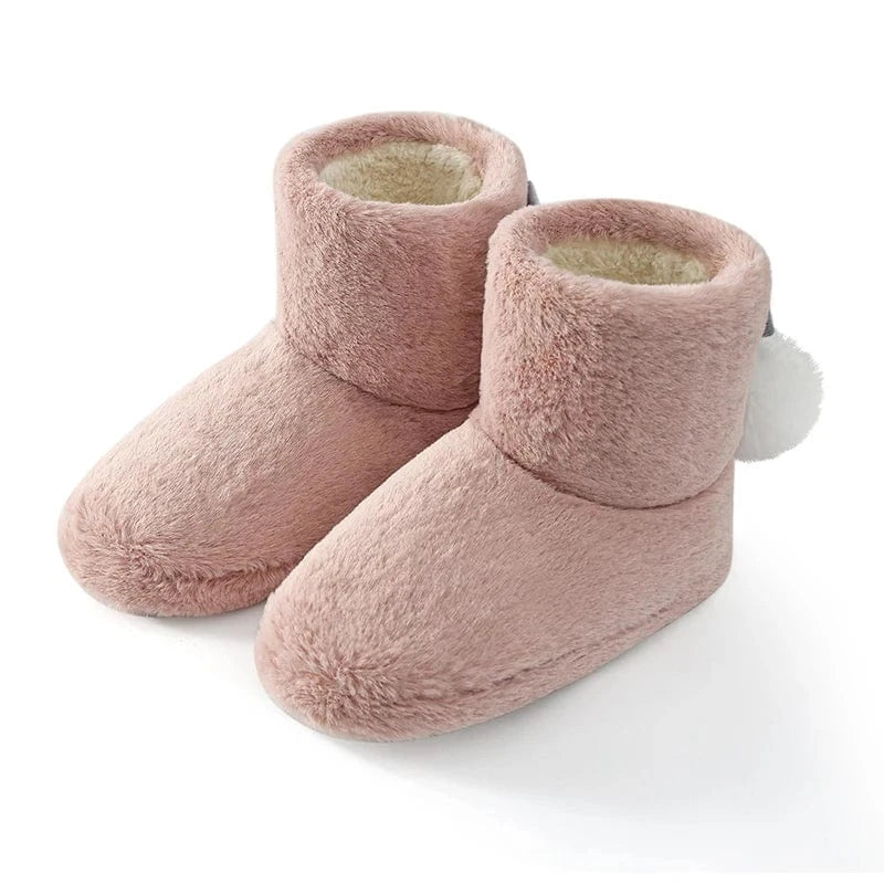 Chaussons Montants Chauds pour Femme Rose ancien / 35