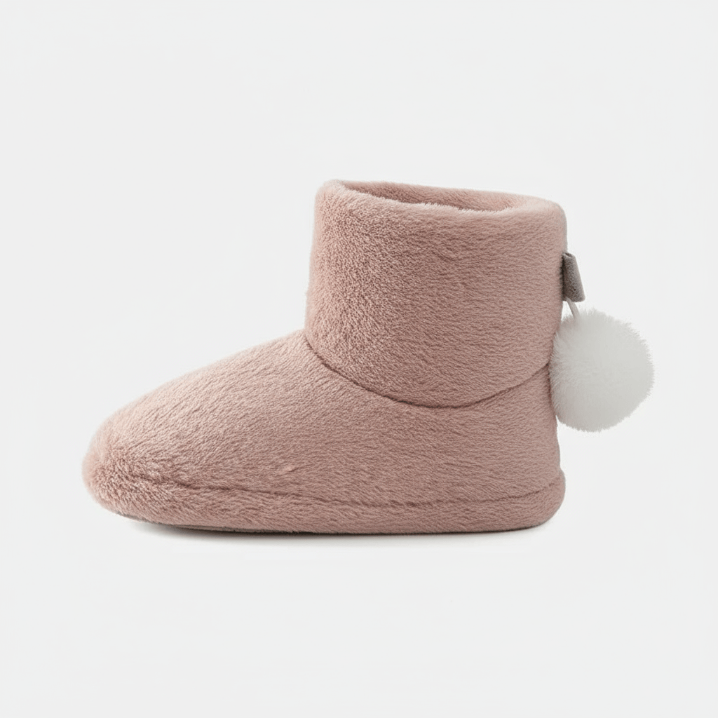 Chaussons Montants Chauds pour Femme Rose ancien / 35