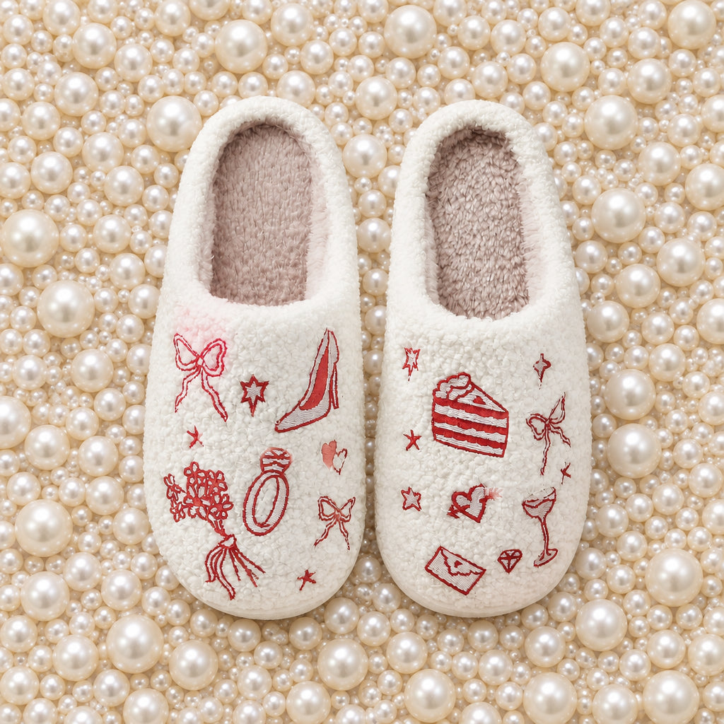 Chaussons Moumoute à Motifs Brodés Bochausson mise en scène