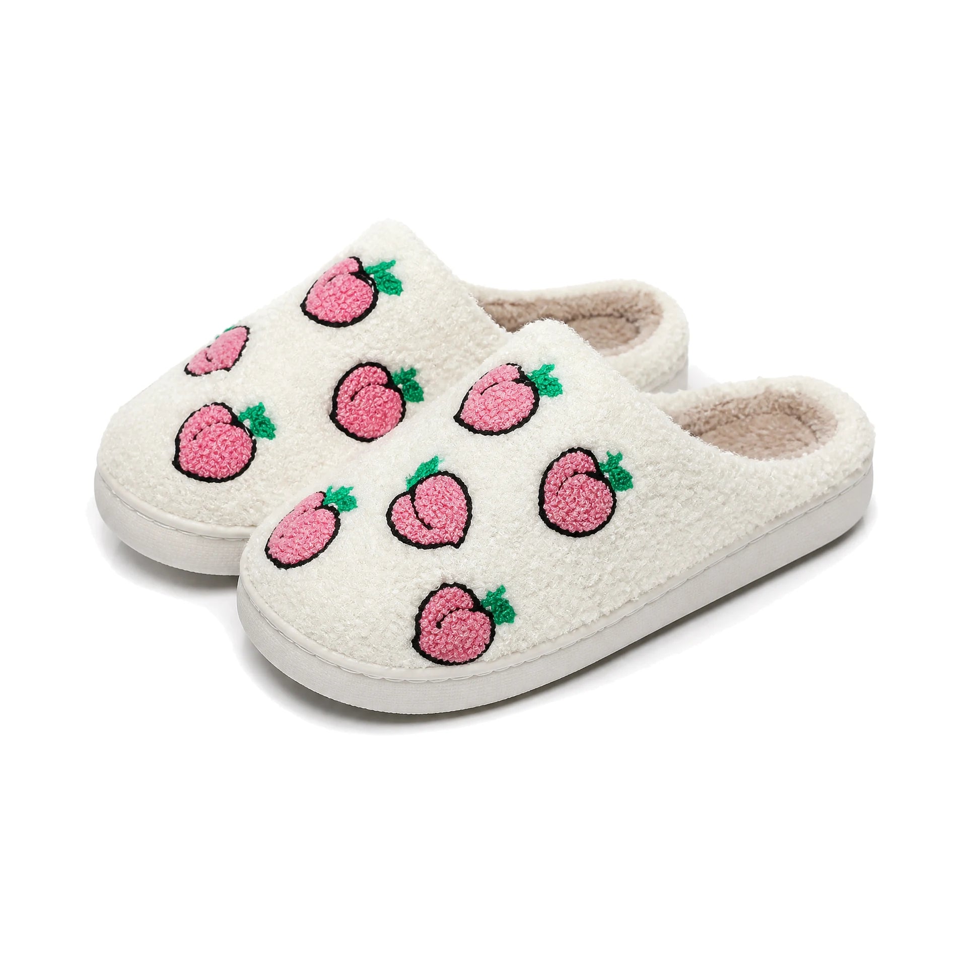 Chaussons Moumoute à Pêches Bochausson vue trois-quarts de la paire