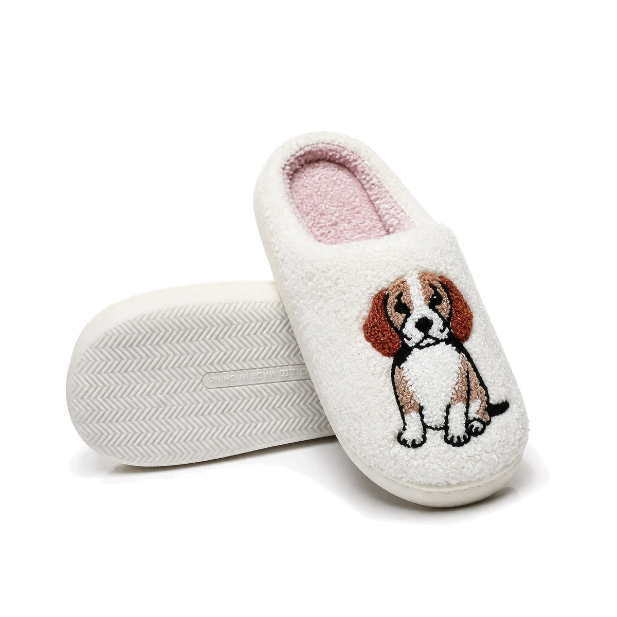 Chaussons Moumoute Beagle Bochausson semelle antidérapante