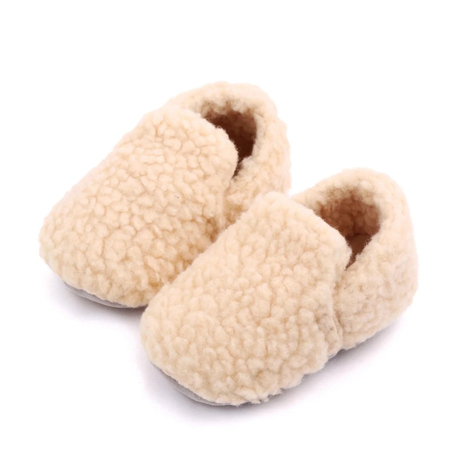 Chaussons en Moumoute pour Bébé Beige / 0-6 mois