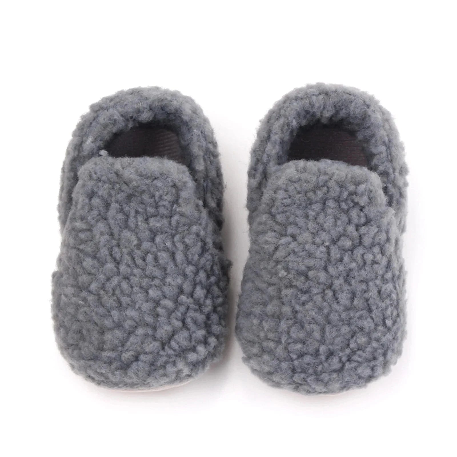 Chaussons en Moumoute pour Bébé Gris foncé / 0-6 mois
