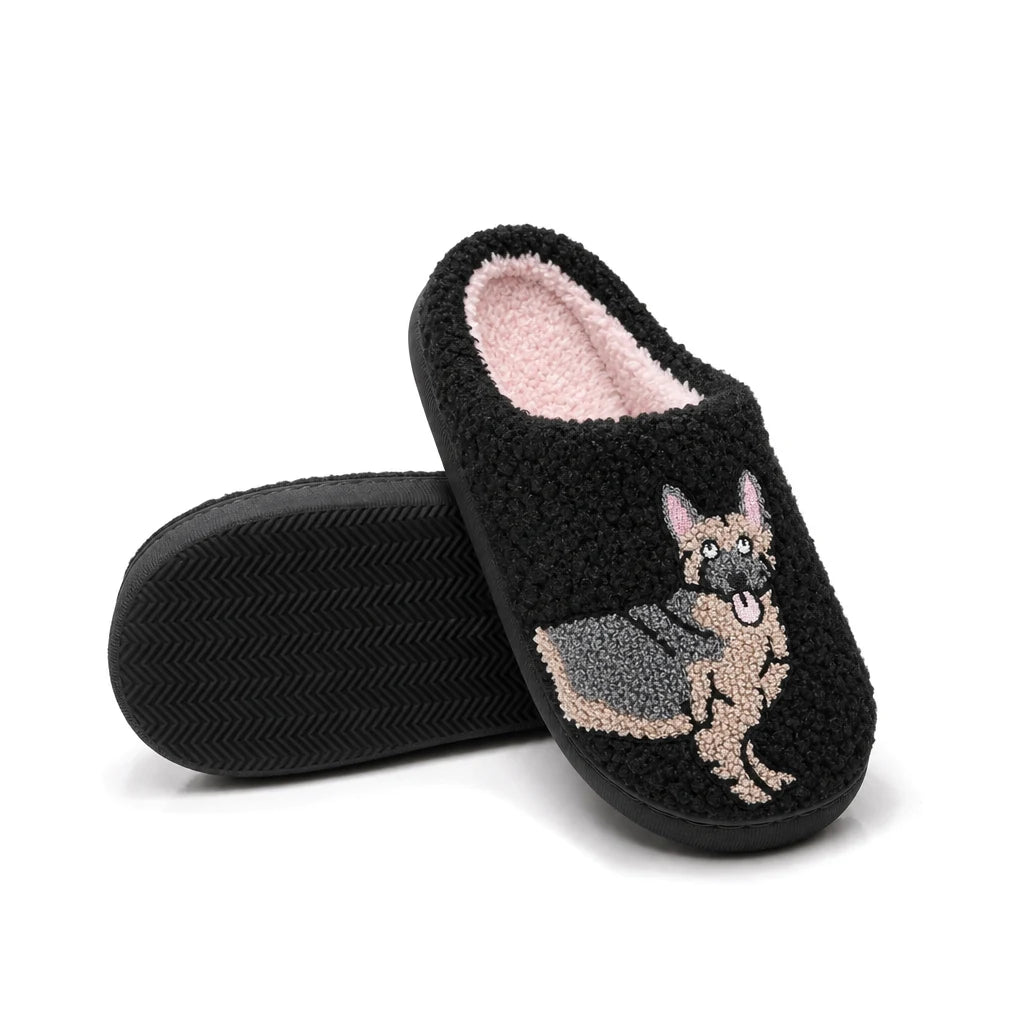 Chaussons Moumoute Berger Allemand Bochausson semelle antidérapante