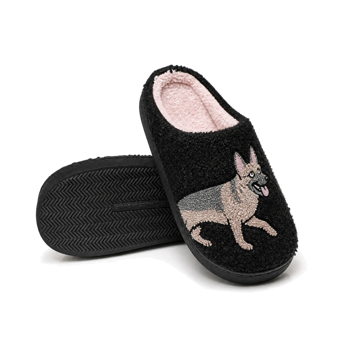 Chaussons Moumoute Berger Allemand Bochausson semelle antidérapante