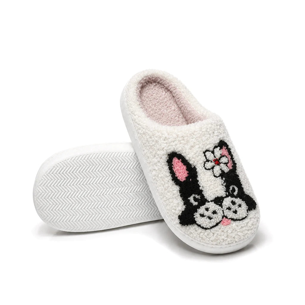 Chaussons Moumoute Bouledogue Bochausson semelle antidérapante