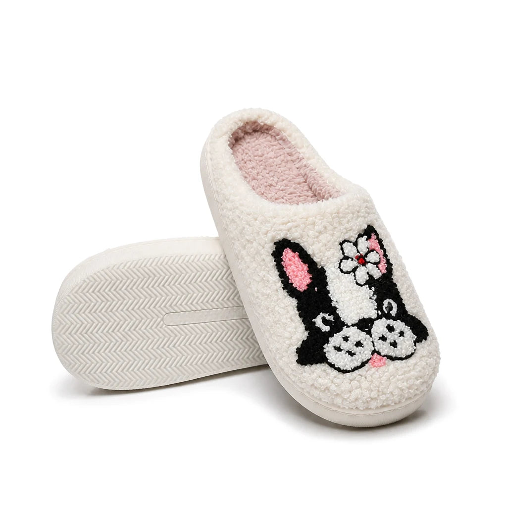 Chaussons Moumoute Bouledogue Bochausson semelle antidérapante