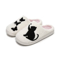 Chaussons Moumoute Chat aux Papillons Bochausson vue trois-quarts de la paire