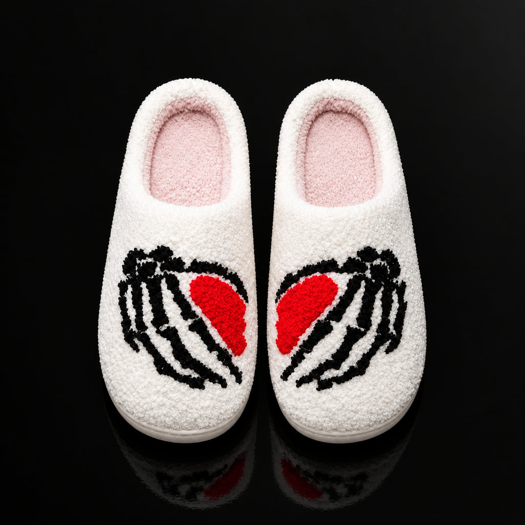 Chaussons Moumoute Cœur Rock Bochausson mise en scène