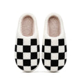 Chaussons Moumoute Damier Bochausson vue de dessus de la paire