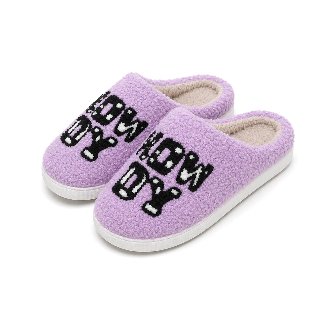 Chaussons Moumoute Esprit Western Bochausson vue trois-quarts de la paire