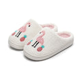 Chaussons Moumoute Flamant Rose Bochausson vue trois-quarts de la paire