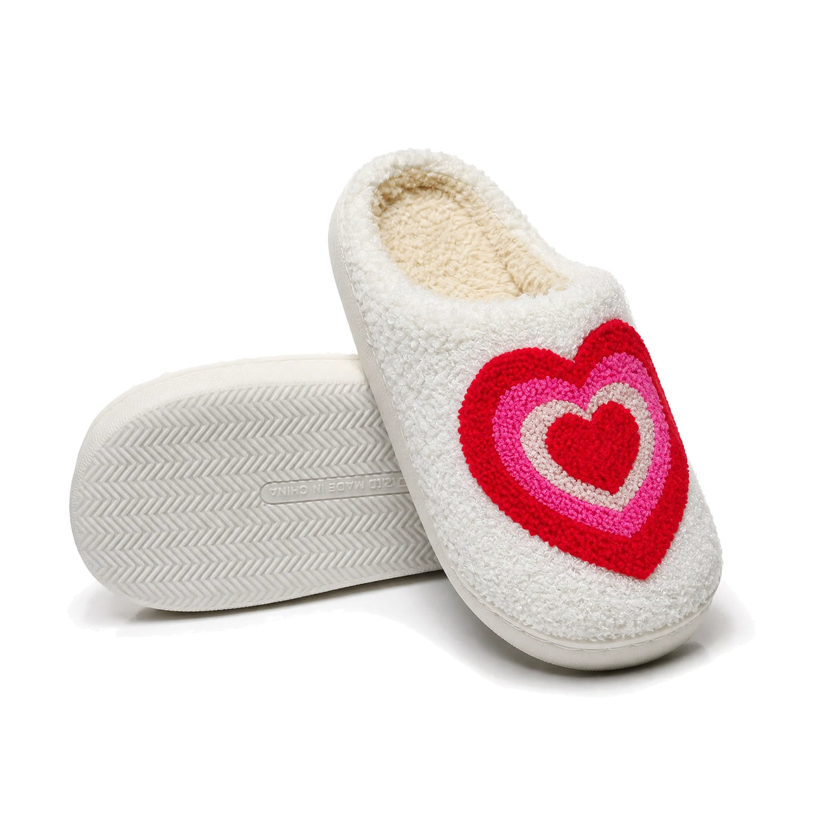 Chaussons Moumoute Grand Cœur Bochausson semelle antidérapante