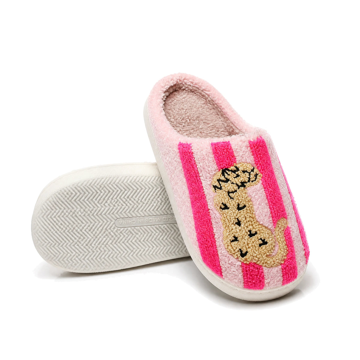 Chaussons Moumoute Léopard Bochausson semelle antidérapante