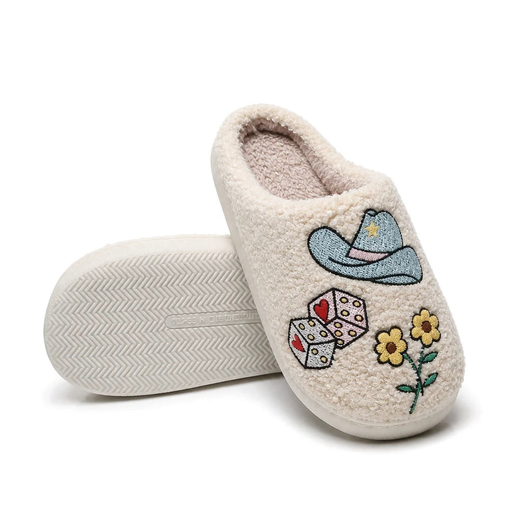 Chaussons Moumoute Motifs Western Bochausson semelle antidérapante