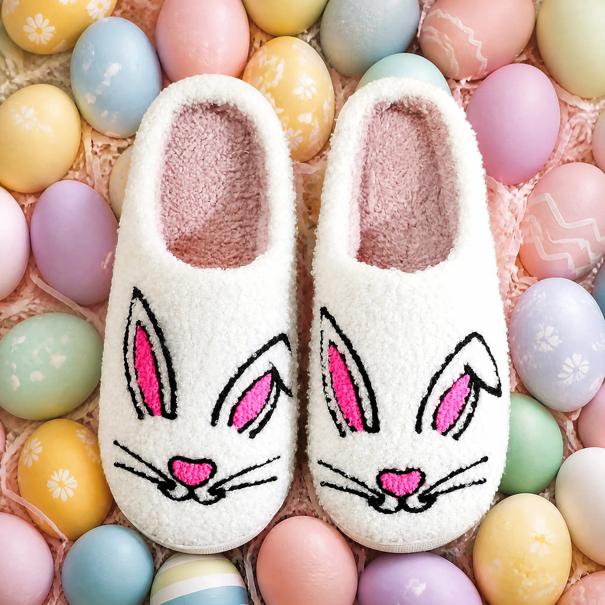 Chaussons Moumoute Museau de Lapin Bochausson mise en scène