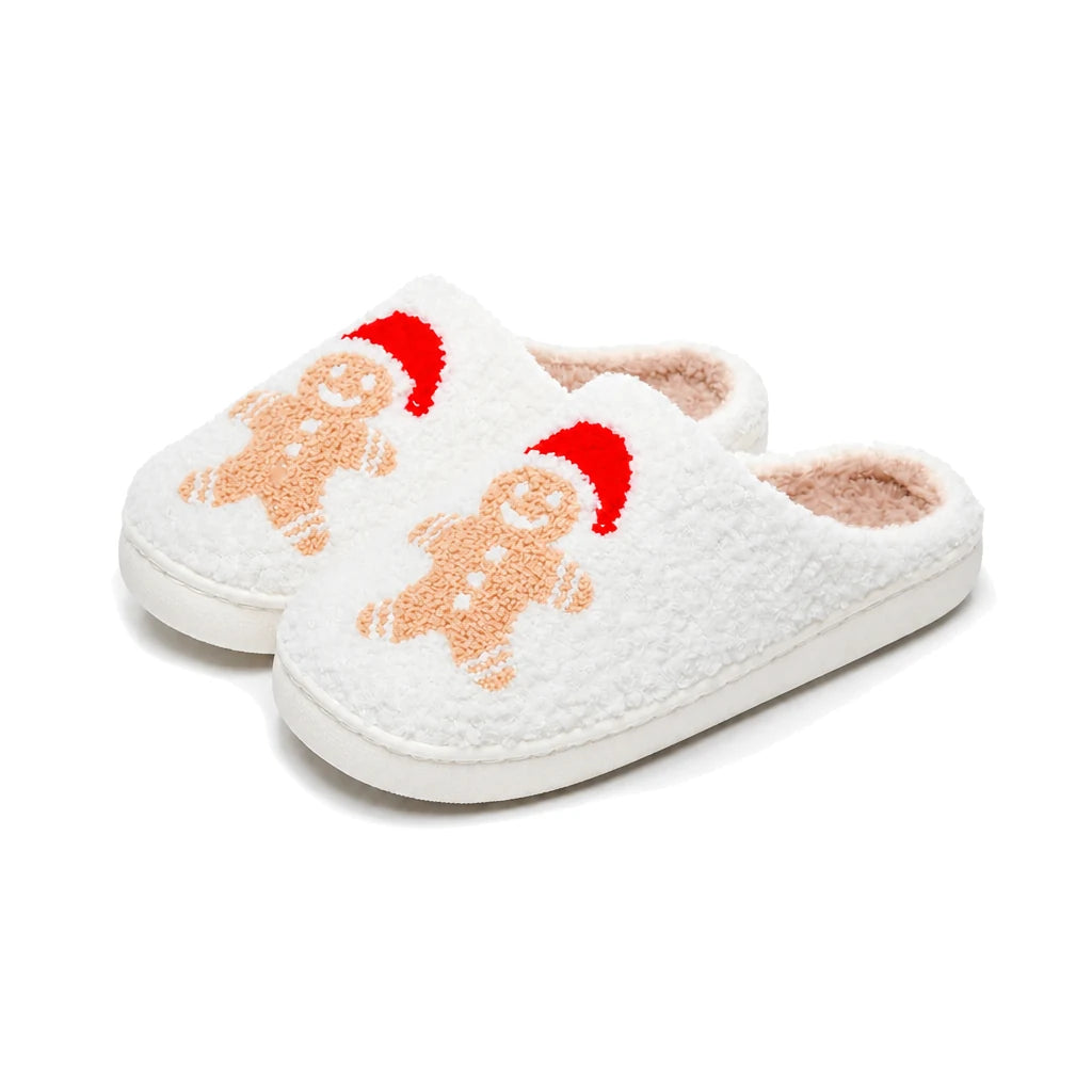Chaussons Moumoute Pain d'Épice Bochausson coloris blond, vue trois-quarts de la paire