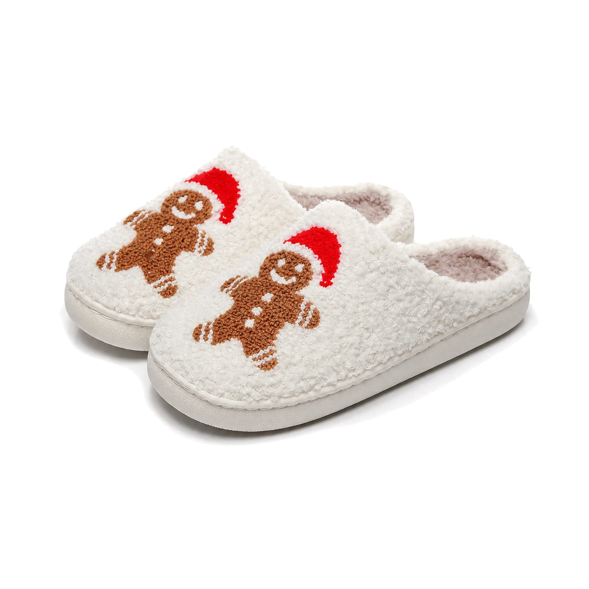 Chaussons Moumoute Pain d'Épice Bochausson vue trois-quarts de la paire