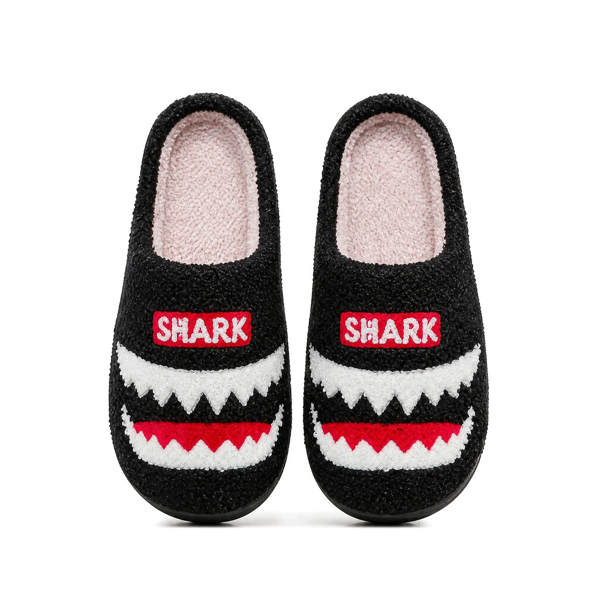 Chaussons Moumoute Requin Bochausson vue de dessus de la paire