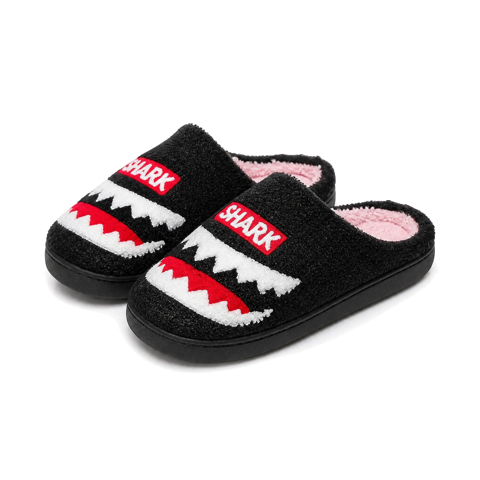 Chaussons Moumoute Requin Bochausson vue trois-quarts de la paire