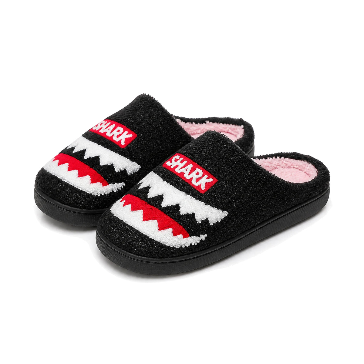 Chaussons Moumoute Requin Bochausson vue trois-quarts de la paire