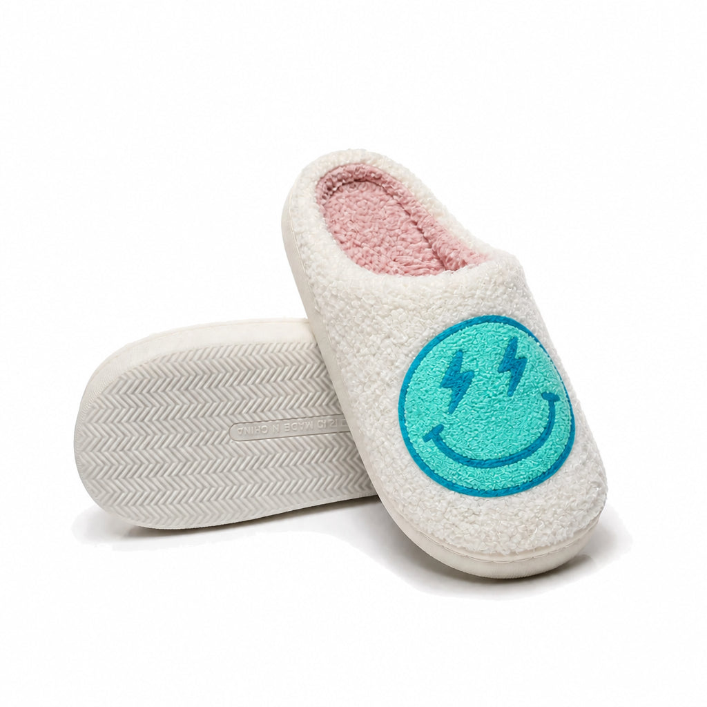 Chaussons Moumoute Smiley Éclair Bochausson semelle antidérapante