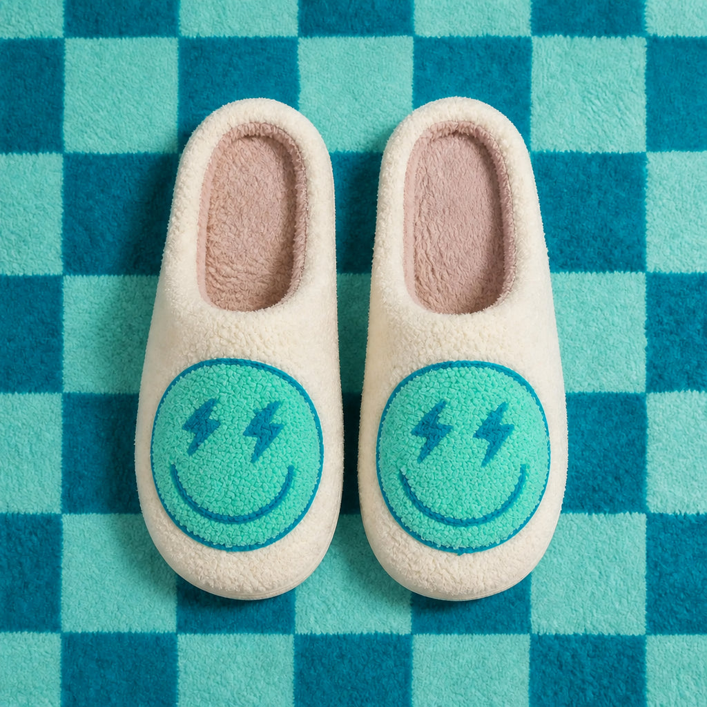 Chaussons Moumoute Smiley Éclair Bochausson mise en scène