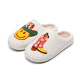 Chaussons Moumoute Smiley et Botte Bochausson vue trois-quarts de la paire