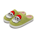 Chaussons Moumoute Tête de Père Noël Bochausson vue trois-quarts de la paire