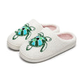 Chaussons Moumoute Tortue Marine Bochausson vue trois-quarts de la paire