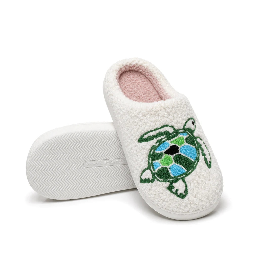 Chaussons Moumoute Tortue Marine Bochausson semelle antidérapante