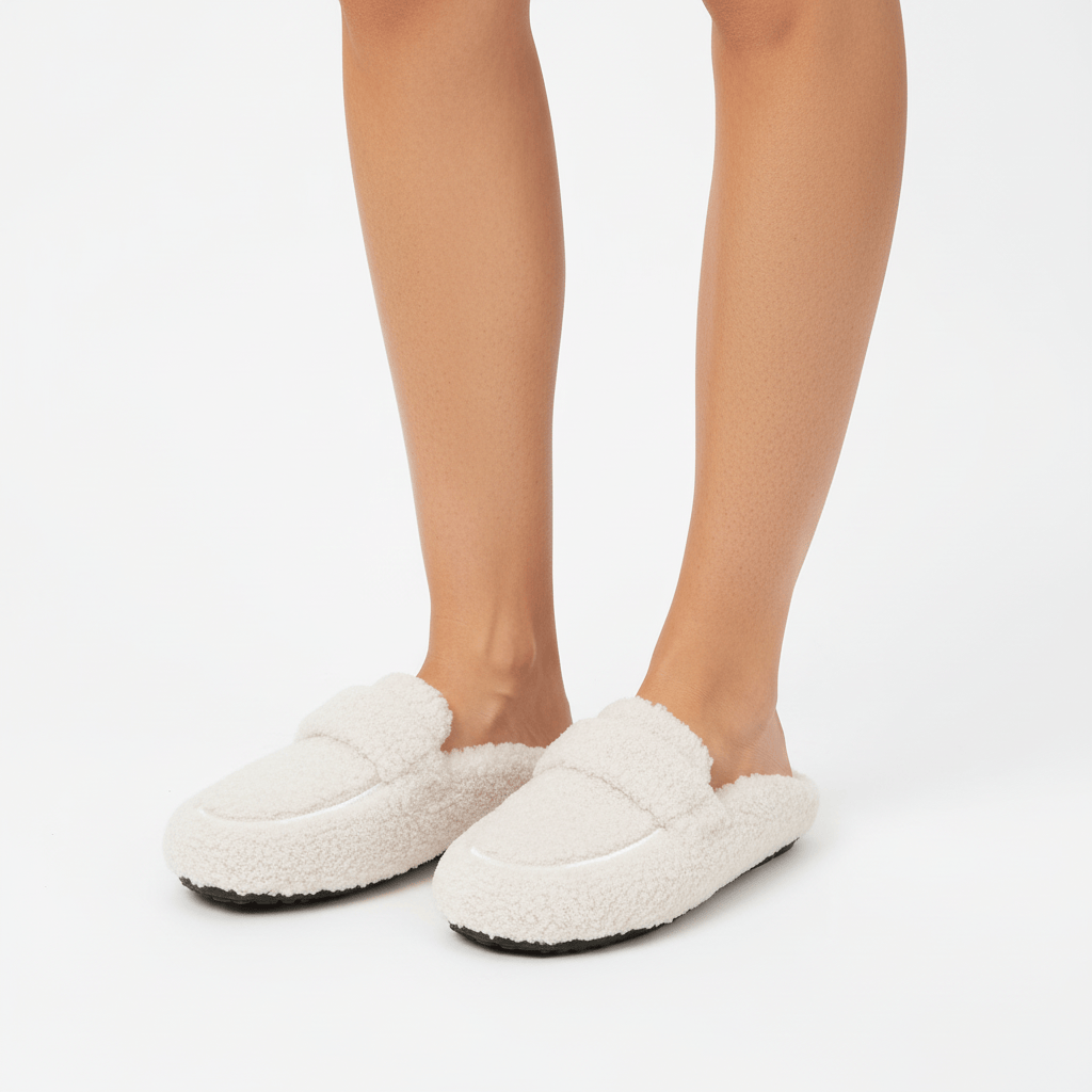 Chaussons Mules en Fourrure pour Femme