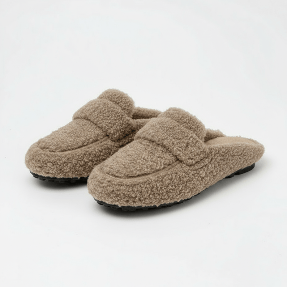 Chaussons Mules en Fourrure pour Femme