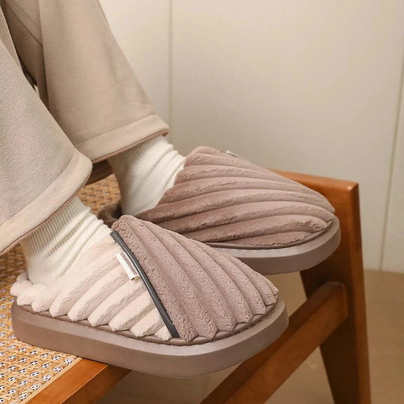 Chaussons Mules en Fourrure pour Homme
