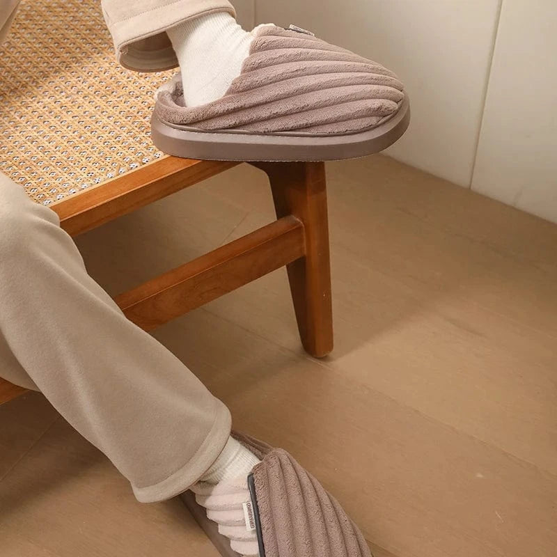 Chaussons Mules en Fourrure pour Homme