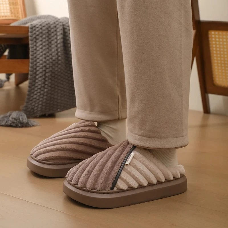 Chaussons Mules en Fourrure pour Homme