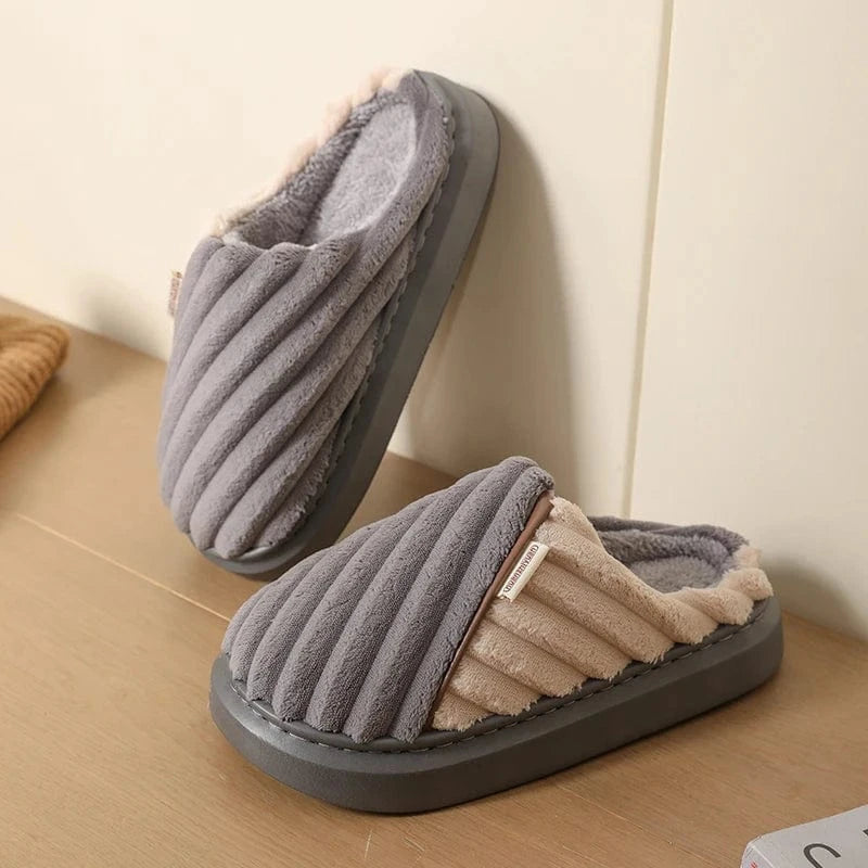 Chaussons Mules en Fourrure pour Homme