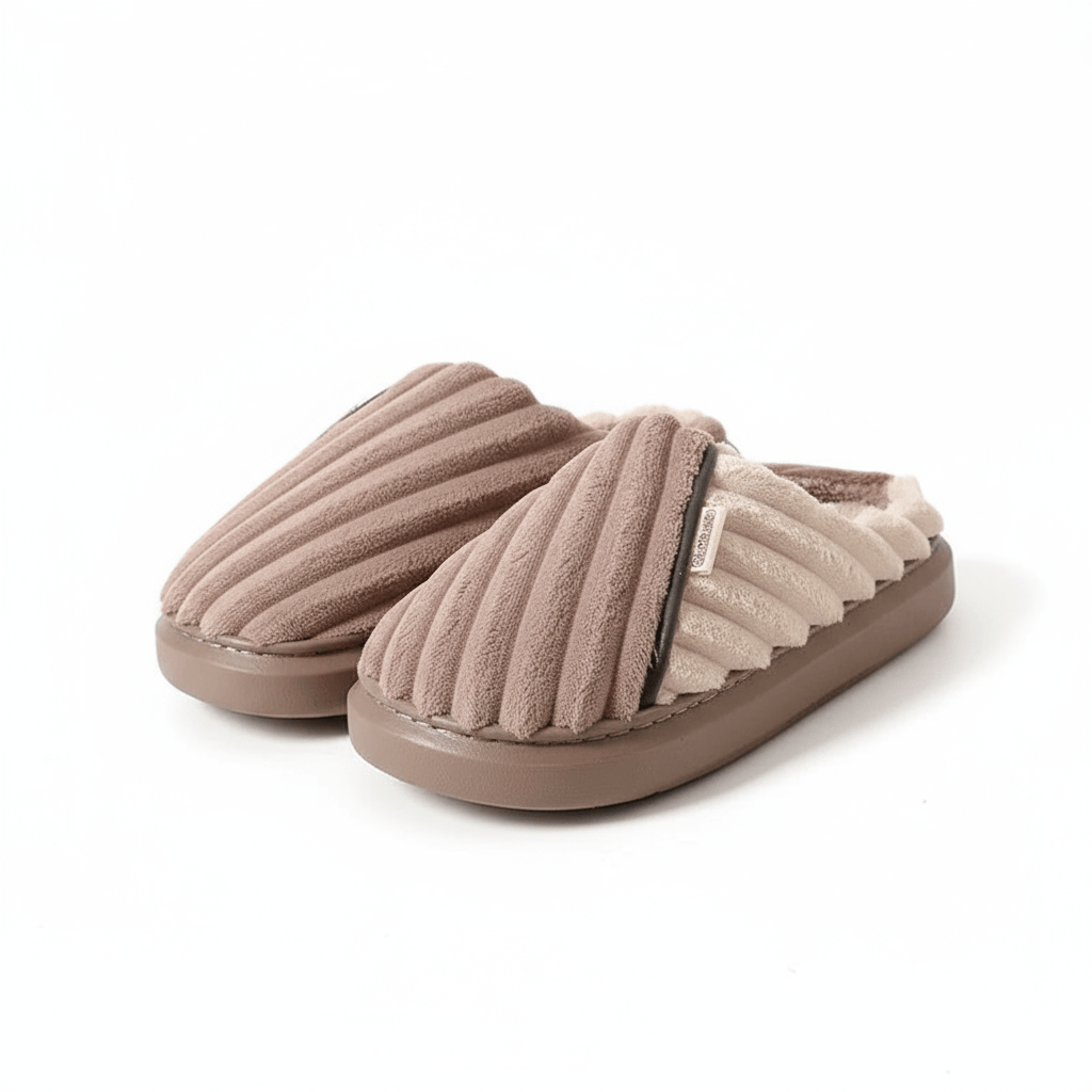 Chaussons Mules en Fourrure pour Homme